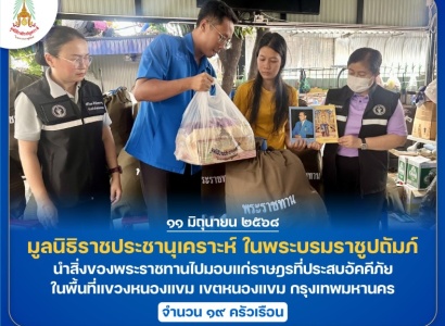 <strong>อ่านเพิ่มเติมเกี่ยวกับ</strong><br>มูลนิธิราชประชานุเคราะห์ ในพระบรมราชูปถัมภ์ นำสิ่งของพระราชทานไปมอบแก่ราษฎรที่ประสบอัคคีภัย ในพื้นที่แขวงหนองแขม เขตหนองแขม กรุงเทพมหานคร มูลนิธิราชประชานุเคราะห์ ในพระบรมราชูปถัมภ์ นำสิ่งของพระราชทานไปมอบแก่ราษฎรที่ประสบอัคคีภัย ในพื้นที่แขวงหนองแขม เขตหนองแขม กรุงเทพมหานคร